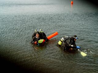 raus aus dem Wasser