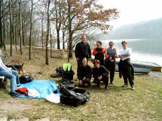 hinten:Mike J.,René P.,Alfred U.,Gerd D., vorne Jana D. und Steffi H.  